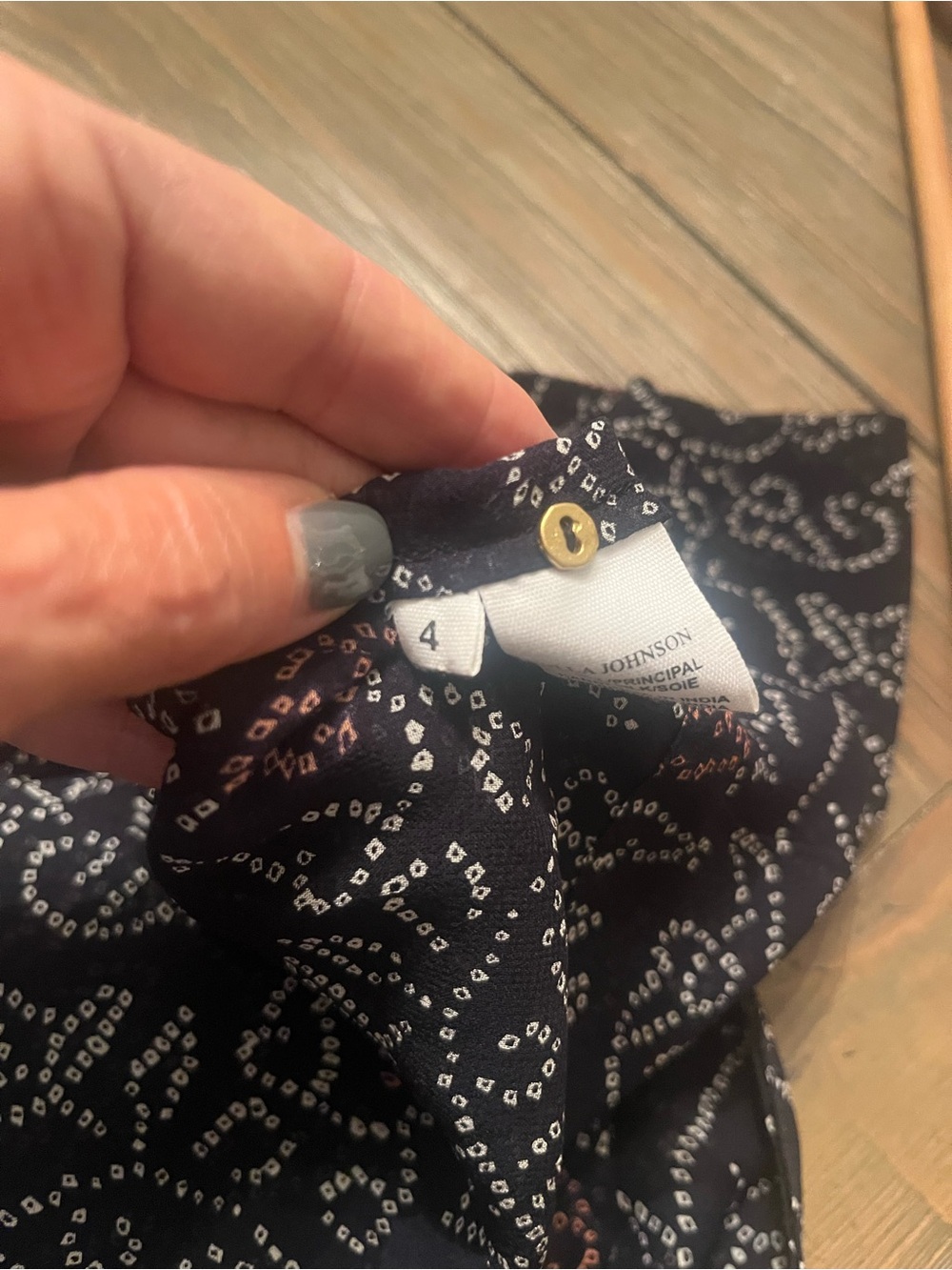 Ulla Johnson Black Floral Size 4